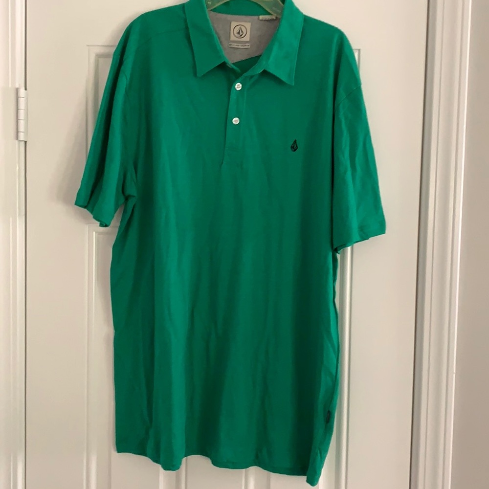 Green Volcom Polo.